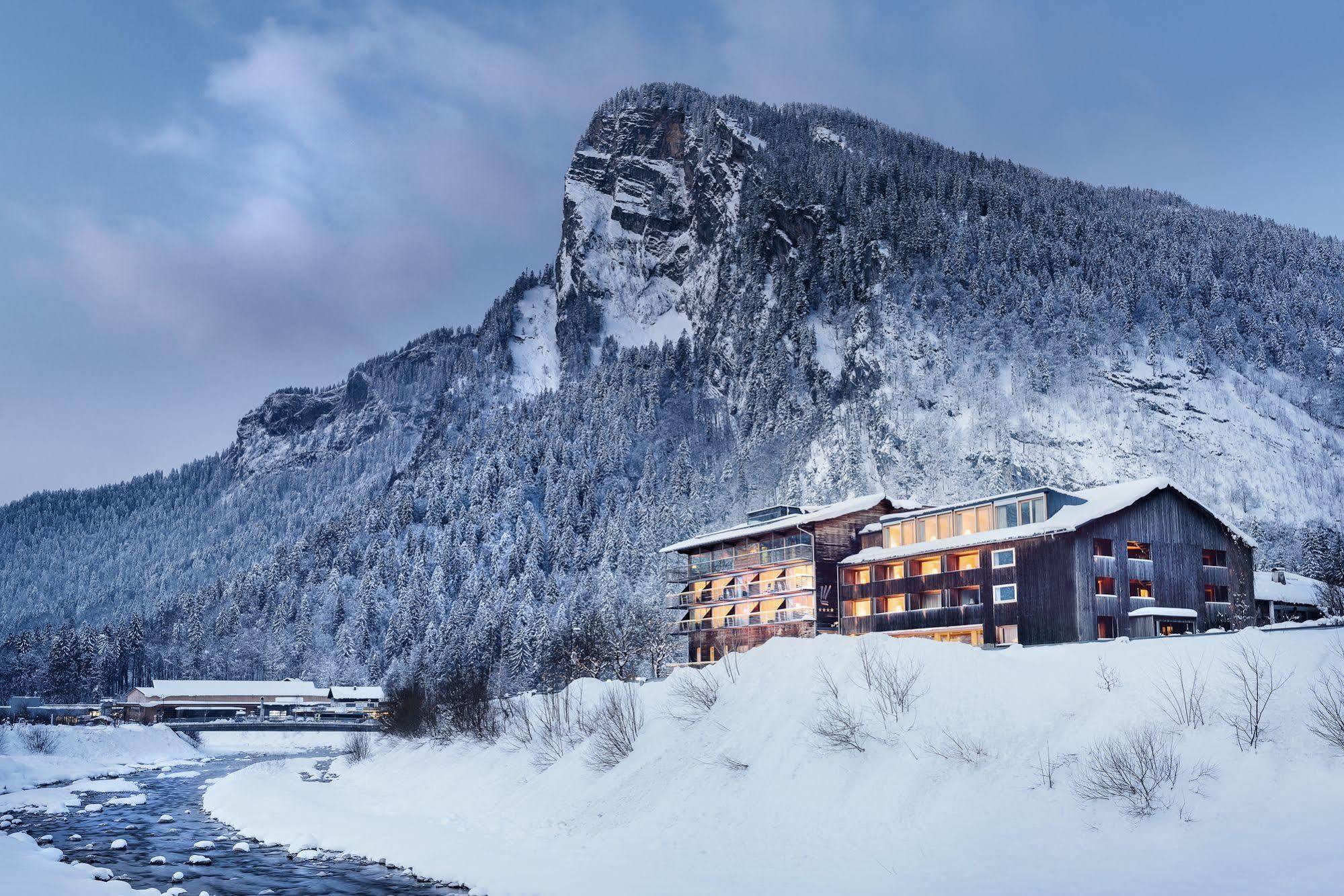 Hotel Krone In Au Au (Vorarlberg) Exteriör bild
